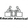 Educate America logo graphic with two people reading