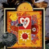 Multi-image collage with heart, shell, diamonds, flowers, peppers